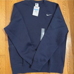 Nike Men's Blue Crewneck Sweater - MEDIUM NWT